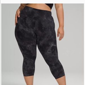 LULULEMON ALIGN HR CROP 21” DIAMOND DYE